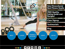 Tablet Screenshot of fitnesssocial.com